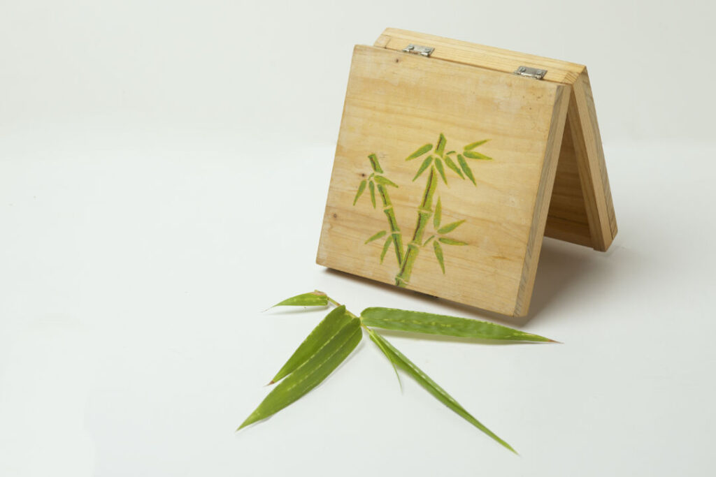 Bamboo box.